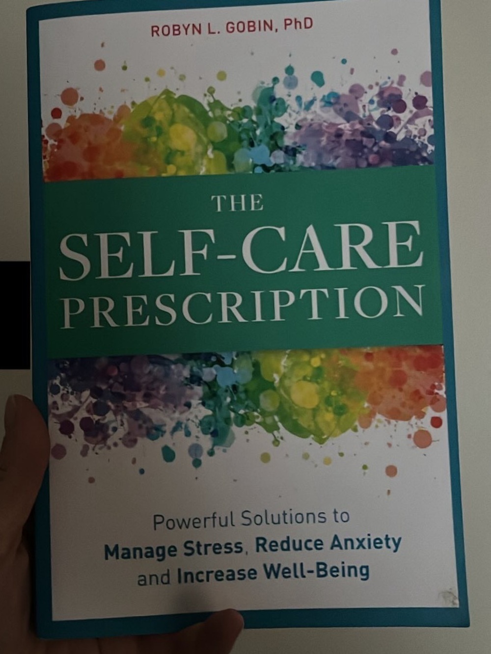 The Self-Care Prescription by Robyn L. Gobin - White & Teal Cover